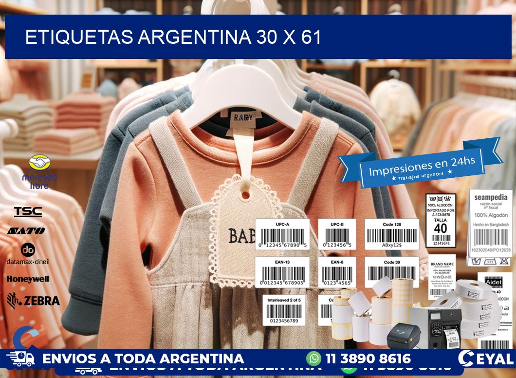 etiquetas argentina 30 x 61