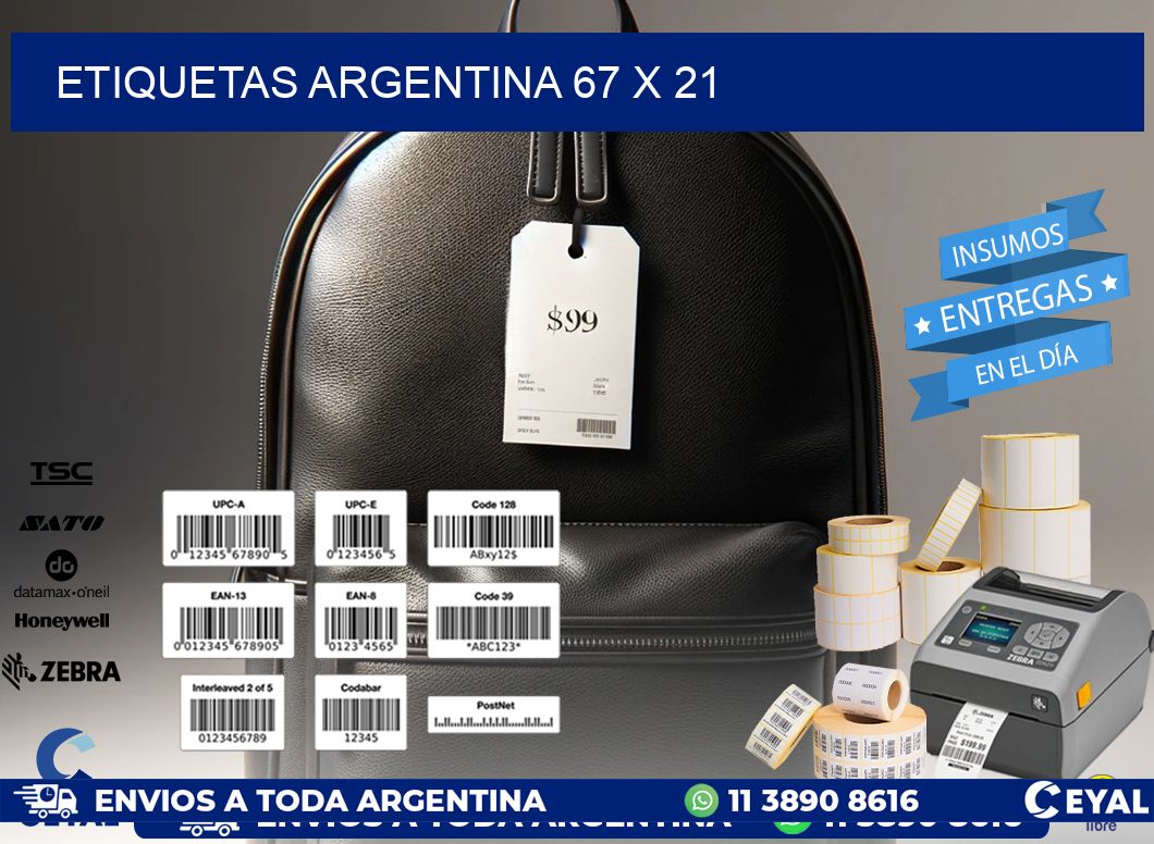 etiquetas argentina 67 x 21