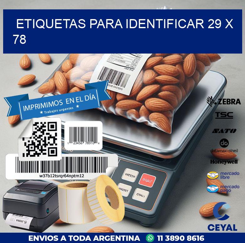 etiquetas para identificar 29 x 78