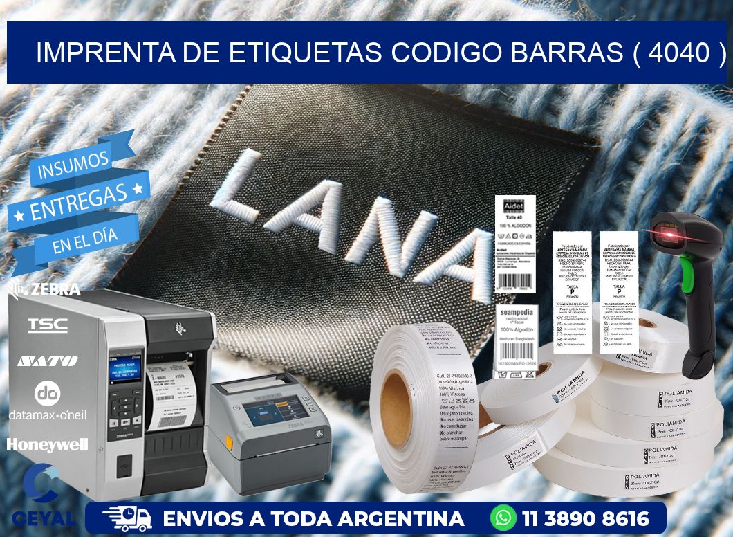 imprenta de etiquetas codigo barras ( 4040 )