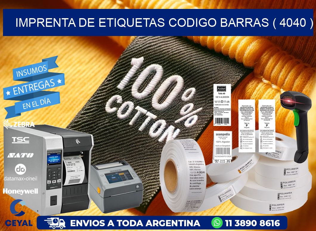 imprenta de etiquetas codigo barras ( 4040 )