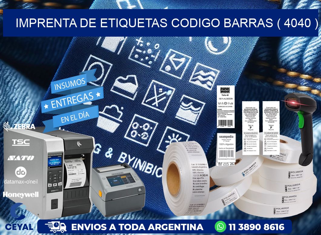 imprenta de etiquetas codigo barras ( 4040 )