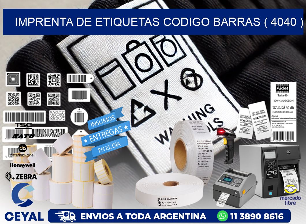imprenta de etiquetas codigo barras ( 4040 )