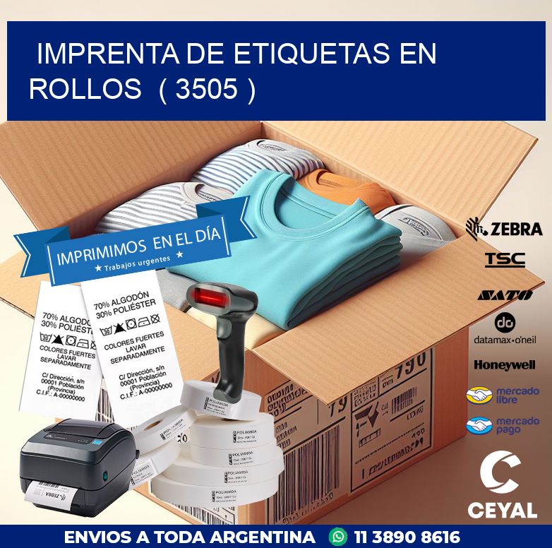 imprenta de etiquetas en rollos  ( 3505 )