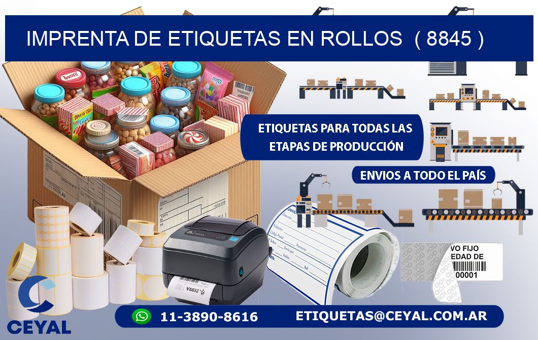 imprenta de etiquetas en rollos  ( 8845 )