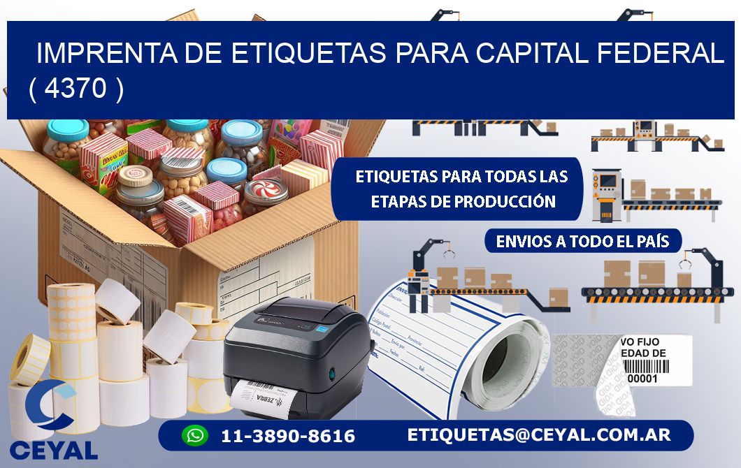 imprenta de etiquetas para capital federal  ( 4370 )