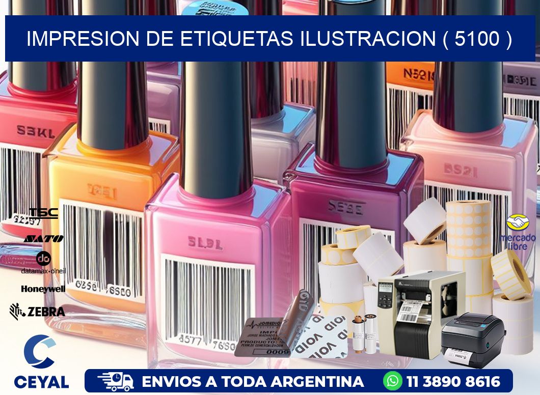 impresion de etiquetas ilustracion ( 5100 )
