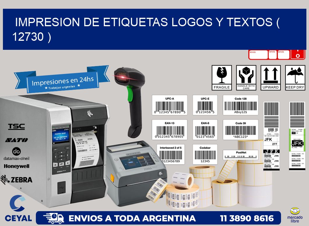 impresion de etiquetas logos y textos ( 12730 )