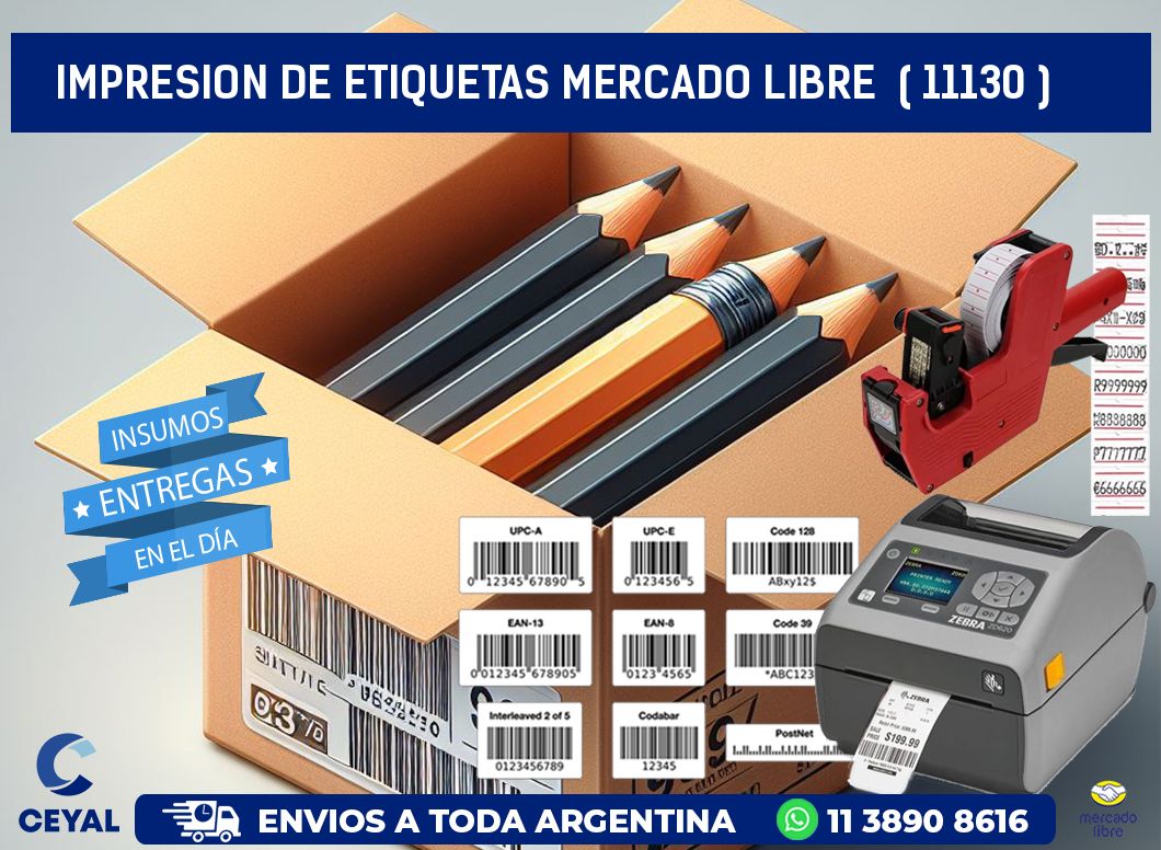 impresion de etiquetas mercado libre  ( 11130 )