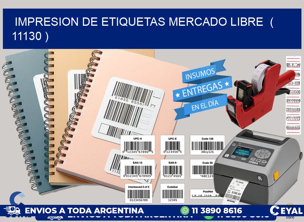 impresion de etiquetas mercado libre  ( 11130 )