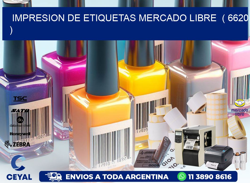 impresion de etiquetas mercado libre  ( 6620 )