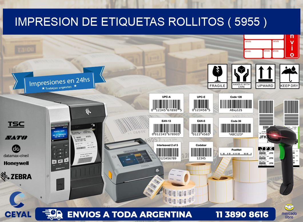 impresion de etiquetas rollitos ( 5955 )