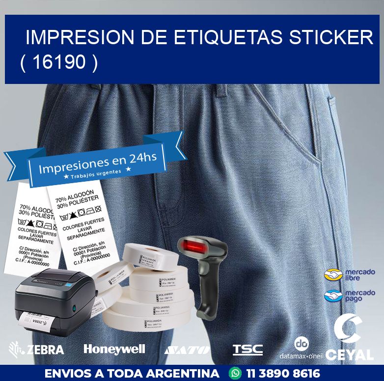 impresion de etiquetas sticker ( 16190 )