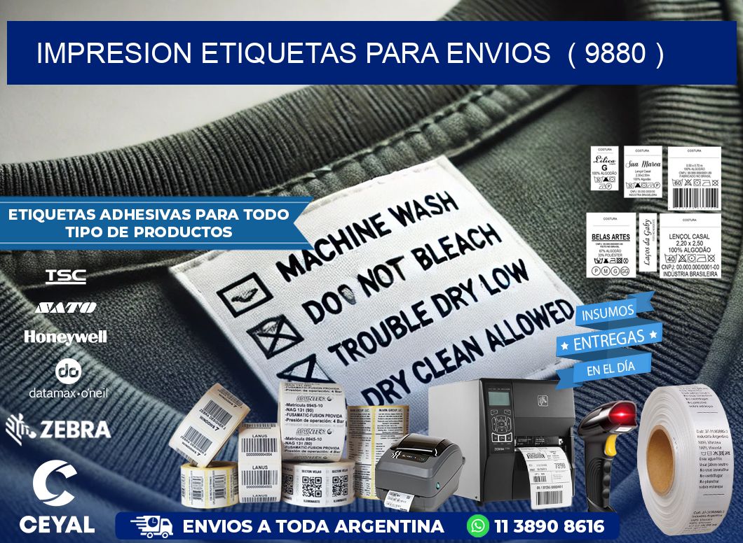 impresion etiquetas para envios  ( 9880 )