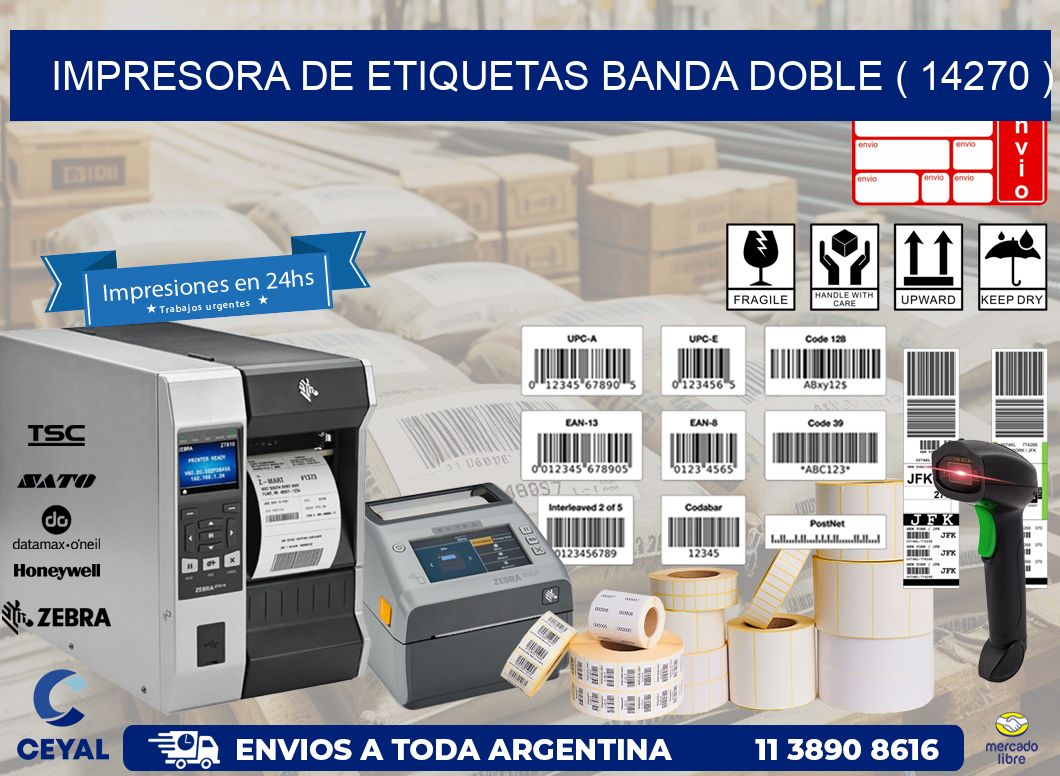 impresora de etiquetas banda doble ( 14270 )