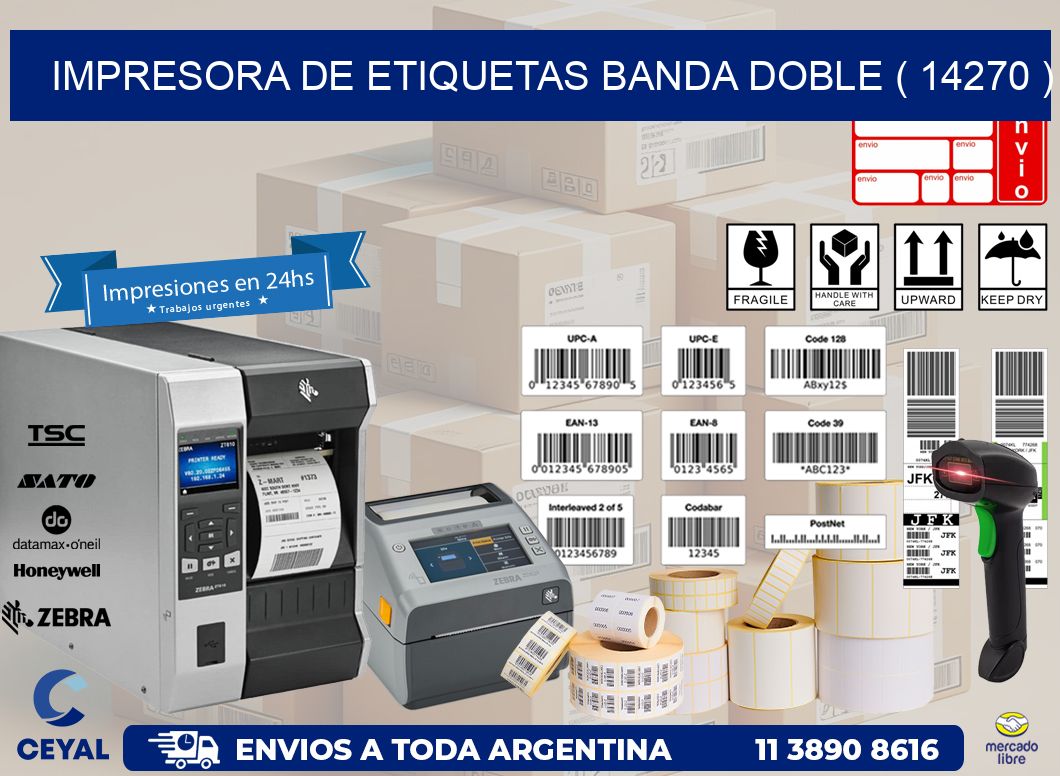 impresora de etiquetas banda doble ( 14270 )