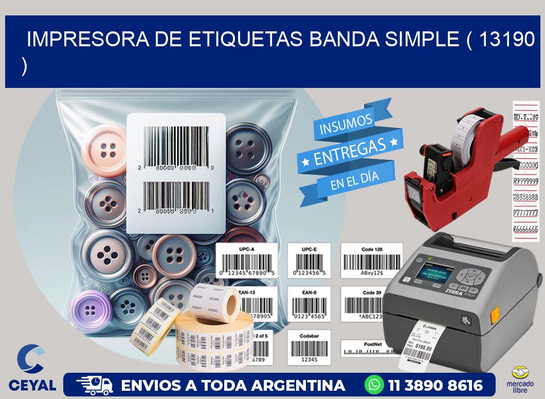 impresora de etiquetas banda simple ( 13190 )