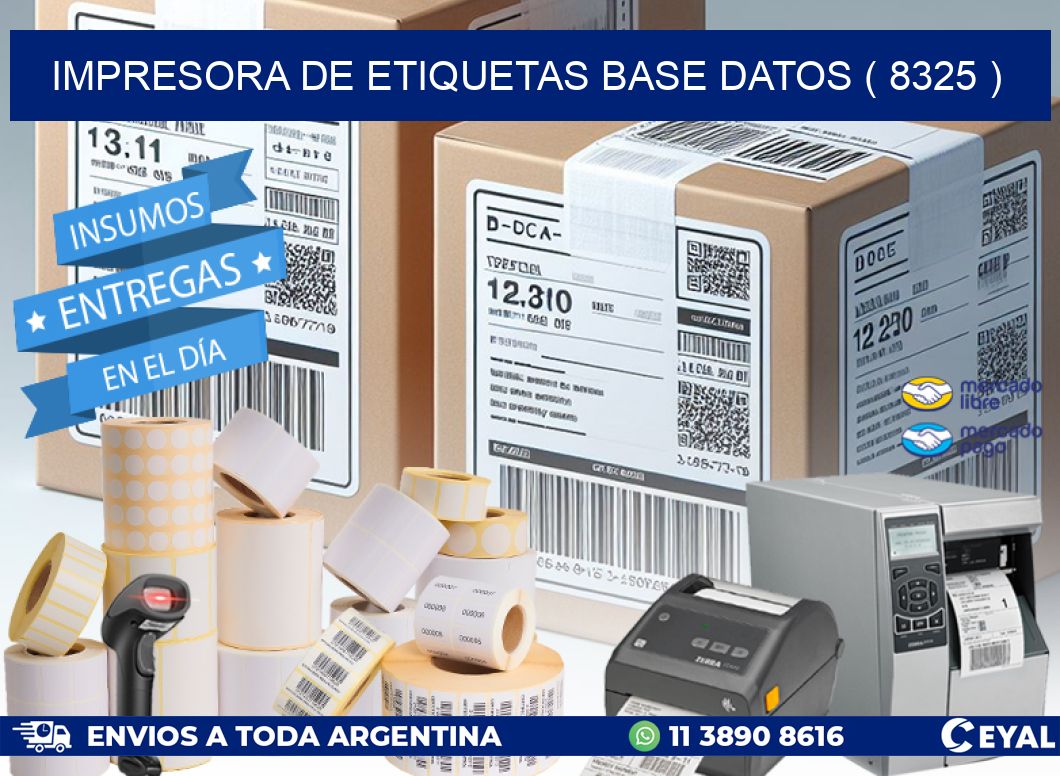 impresora de etiquetas base datos ( 8325 )
