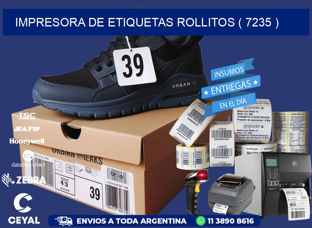 impresora de etiquetas rollitos ( 7235 )