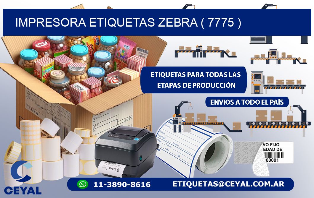 impresora etiquetas zebra ( 7775 )