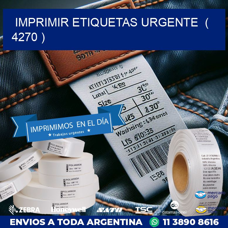 imprimir etiquetas urgente  ( 4270 )