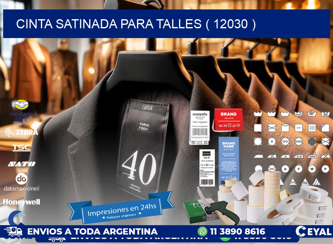 CINTA SATINADA PARA TALLES ( 12030 )