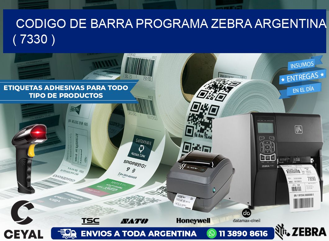 CODIGO DE BARRA PROGRAMA ZEBRA ARGENTINA ( 7330 )
