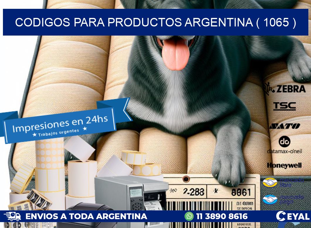 CODIGOS PARA PRODUCTOS ARGENTINA ( 1065 )