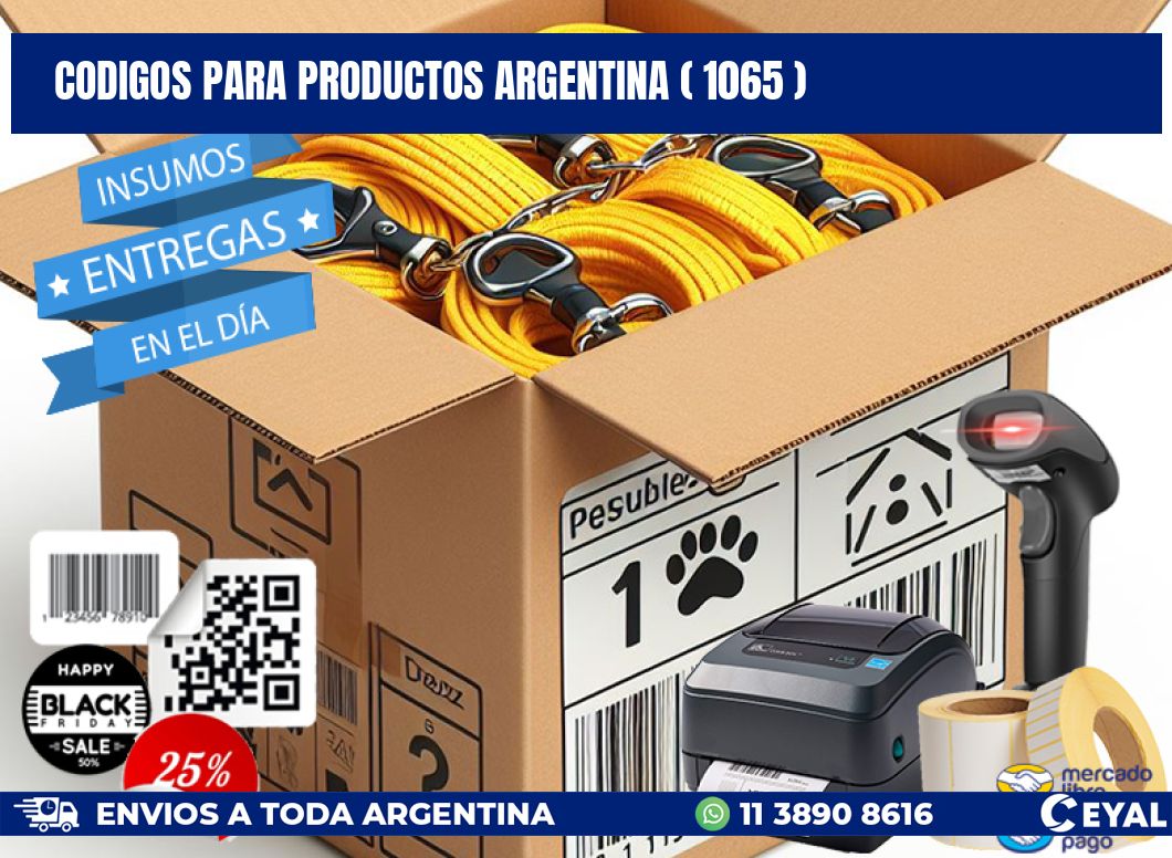 CODIGOS PARA PRODUCTOS ARGENTINA ( 1065 )