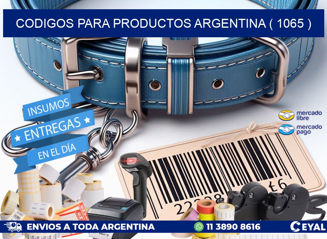 CODIGOS PARA PRODUCTOS ARGENTINA ( 1065 )