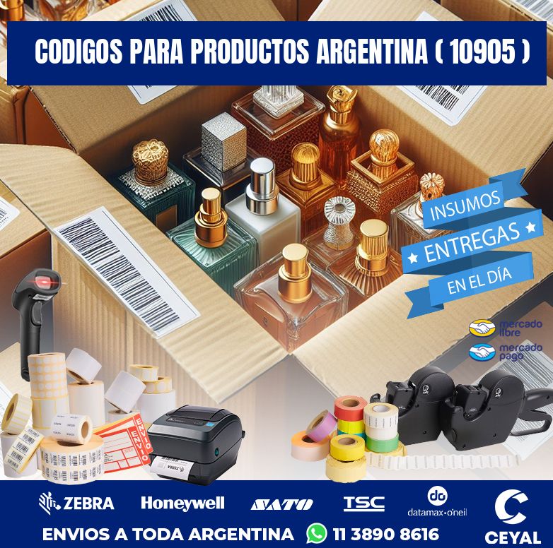CODIGOS PARA PRODUCTOS ARGENTINA ( 10905 )