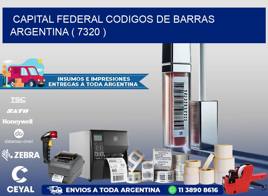 Capital federal codigos de barras argentina ( 7320 )