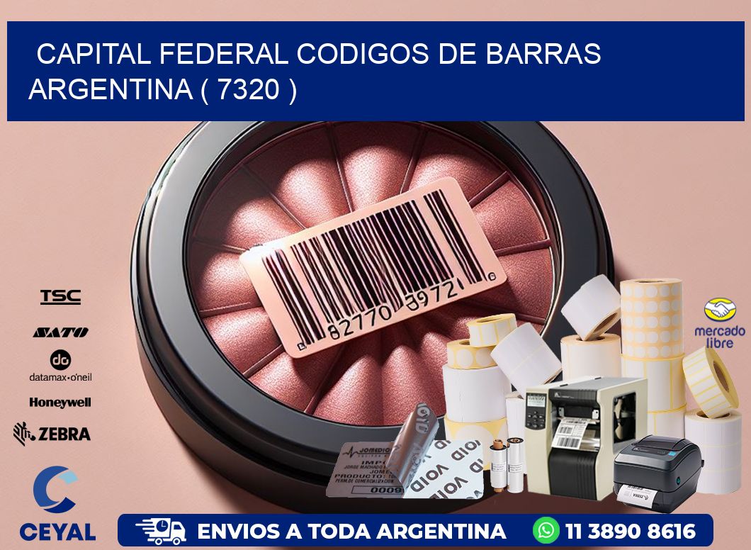 Capital federal codigos de barras argentina ( 7320 )
