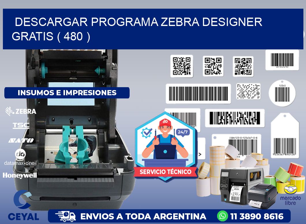DESCARGAR PROGRAMA ZEBRA DESIGNER GRATIS ( 480 )