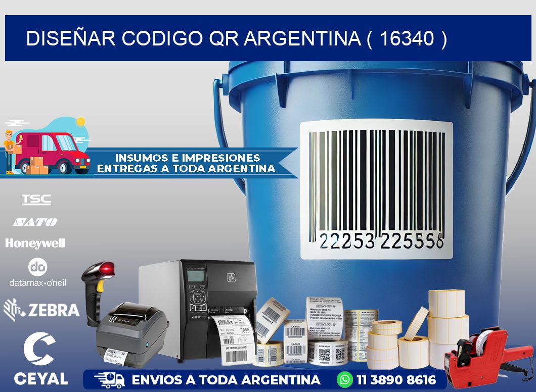 DISEÑAR CODIGO QR ARGENTINA ( 16340 )