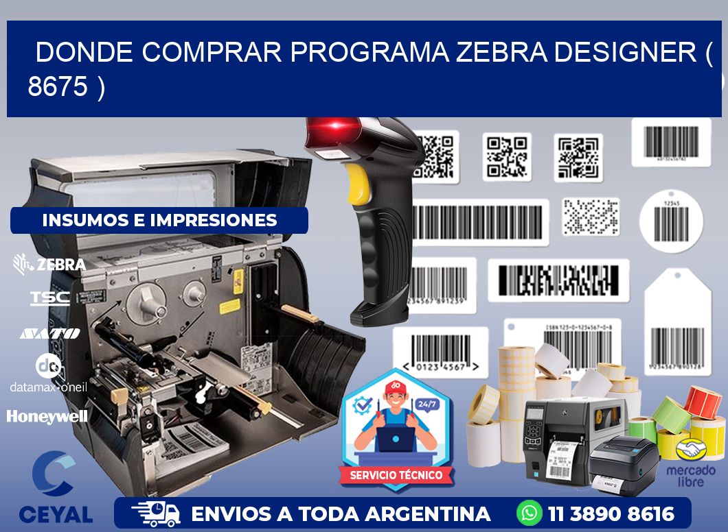 DONDE COMPRAR PROGRAMA ZEBRA DESIGNER ( 8675 )