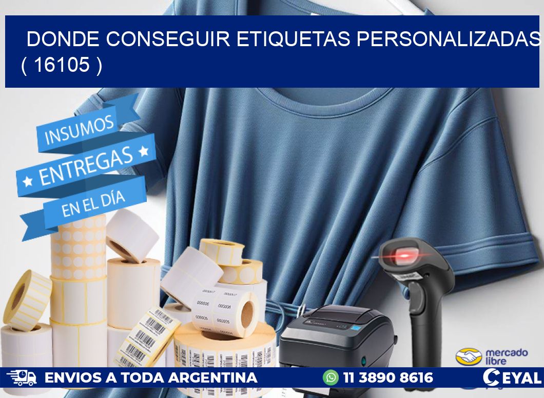 DONDE CONSEGUIR ETIQUETAS PERSONALIZADAS ( 16105 )