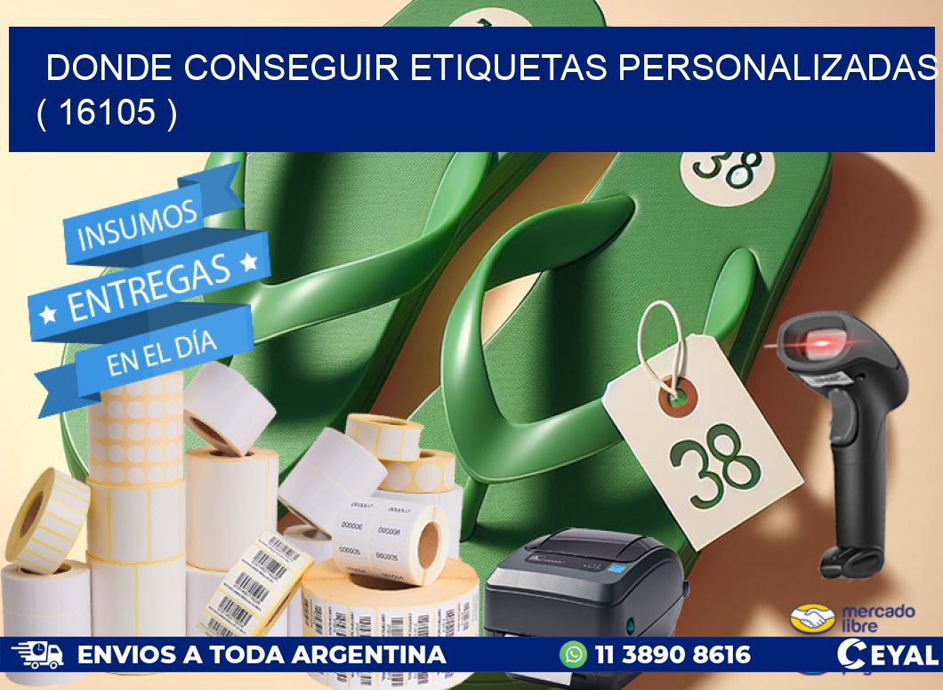 DONDE CONSEGUIR ETIQUETAS PERSONALIZADAS ( 16105 )