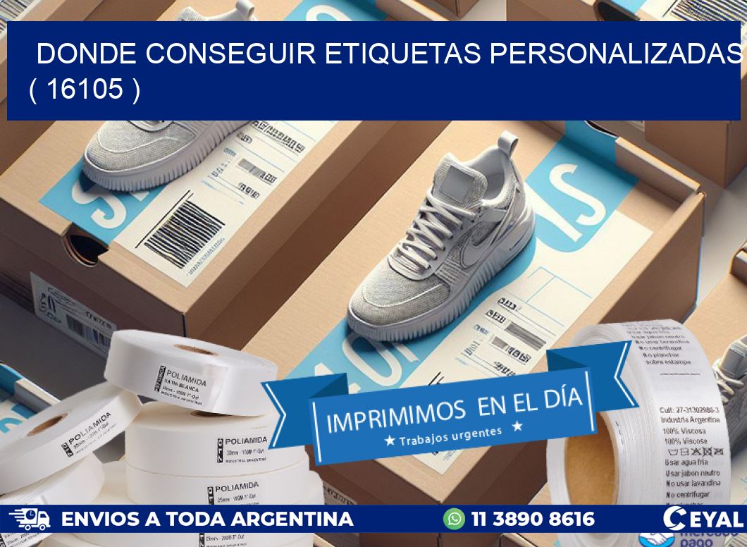 DONDE CONSEGUIR ETIQUETAS PERSONALIZADAS ( 16105 )