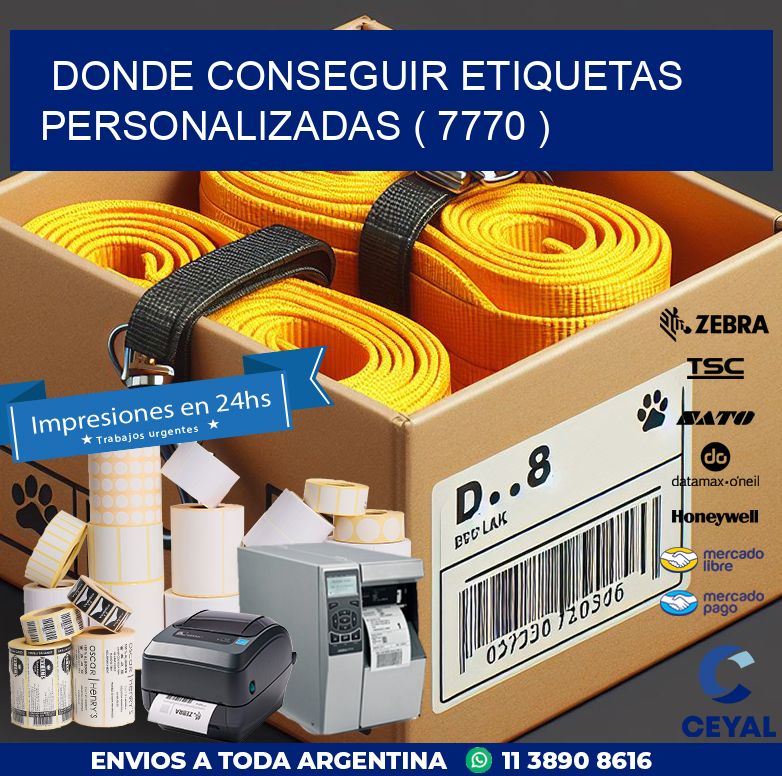 DONDE CONSEGUIR ETIQUETAS PERSONALIZADAS ( 7770 )