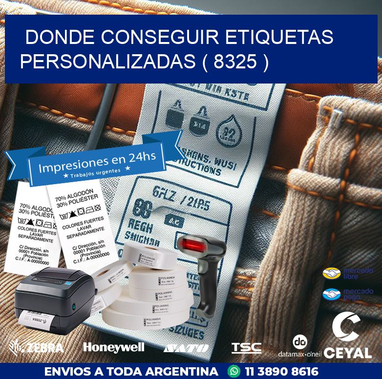 DONDE CONSEGUIR ETIQUETAS PERSONALIZADAS ( 8325 )