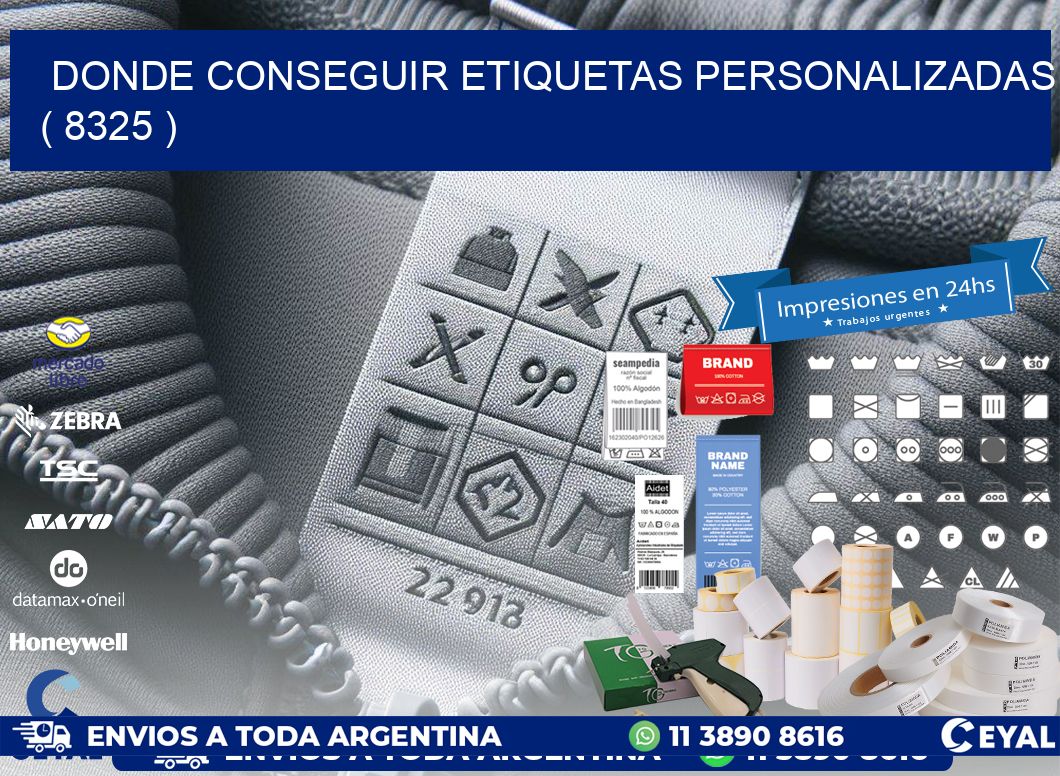 DONDE CONSEGUIR ETIQUETAS PERSONALIZADAS ( 8325 )