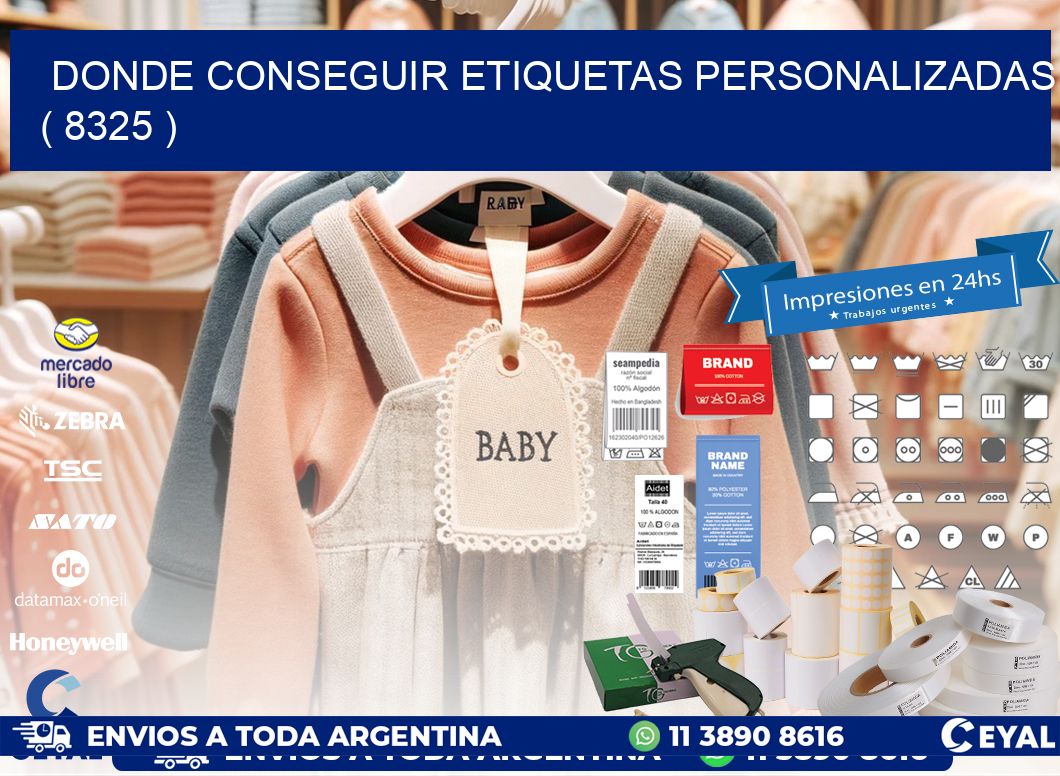 DONDE CONSEGUIR ETIQUETAS PERSONALIZADAS ( 8325 )