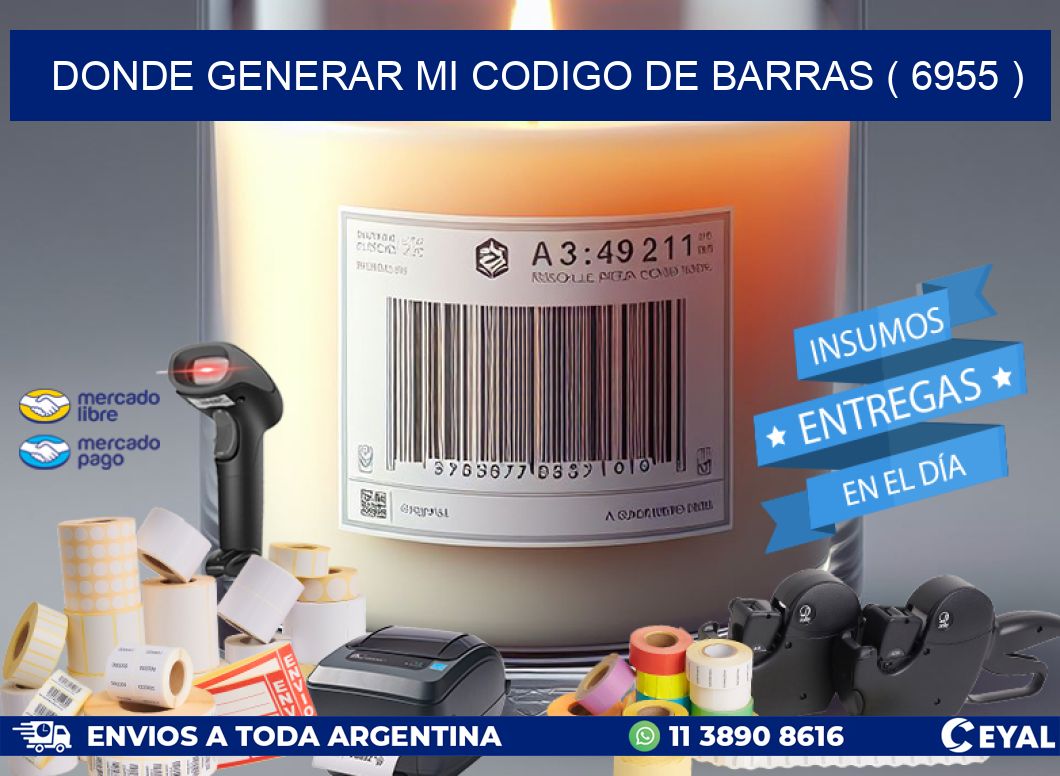DONDE GENERAR MI CODIGO DE BARRAS ( 6955 )