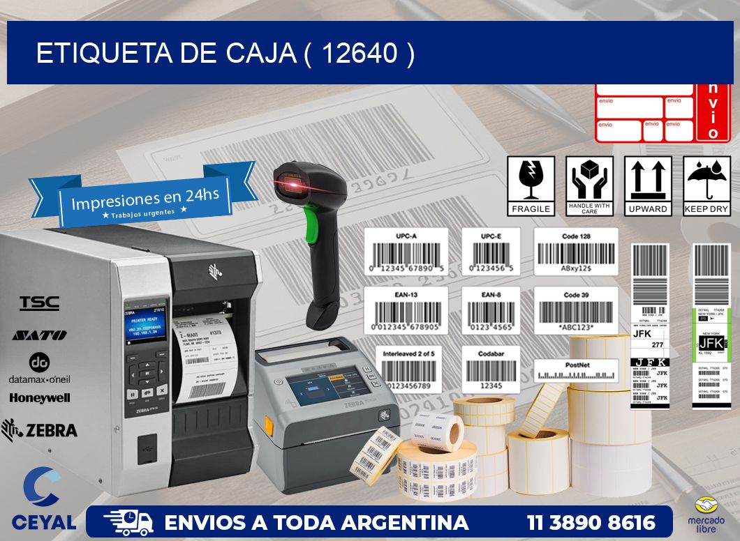 ETIQUETA DE CAJA ( 12640 )