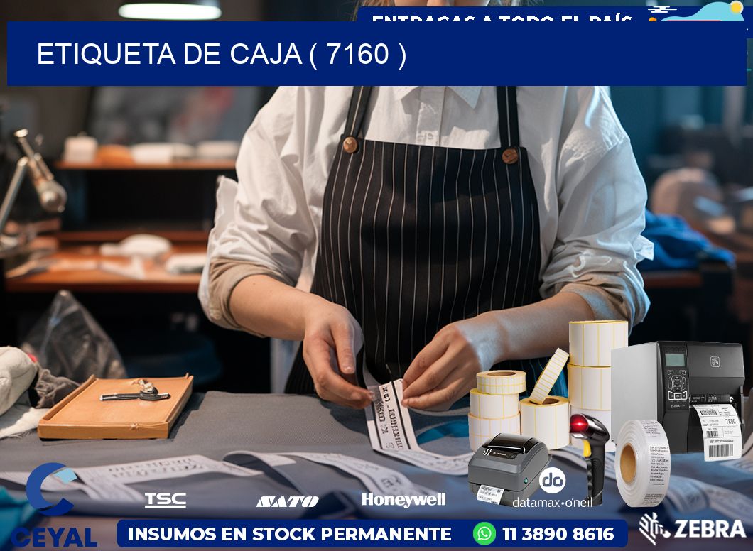ETIQUETA DE CAJA ( 7160 )