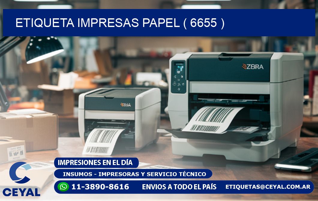 ETIQUETA IMPRESAS PAPEL ( 6655 )
