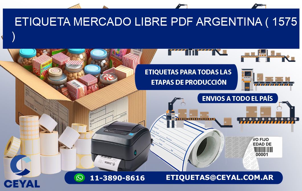 ETIQUETA MERCADO LIBRE PDF ARGENTINA ( 1575 )