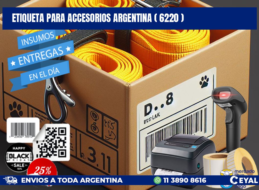 ETIQUETA PARA ACCESORIOS ARGENTINA ( 6220 )