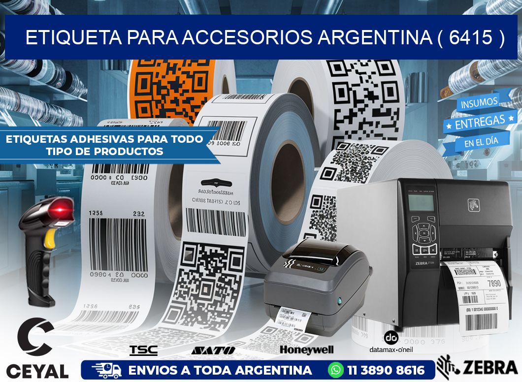 ETIQUETA PARA ACCESORIOS ARGENTINA ( 6415 )